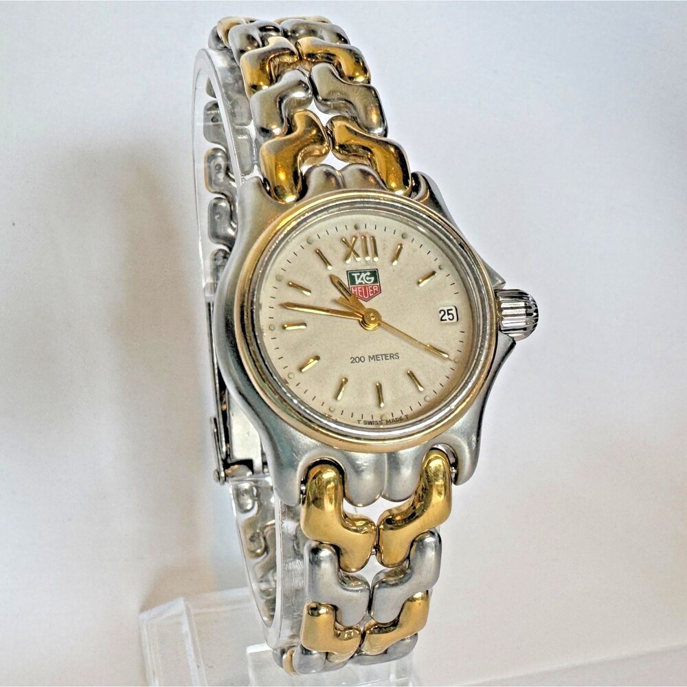 Rare Tag Heuer SEL Sports Elegance quartz, sapphire, steel, 6.75" original band